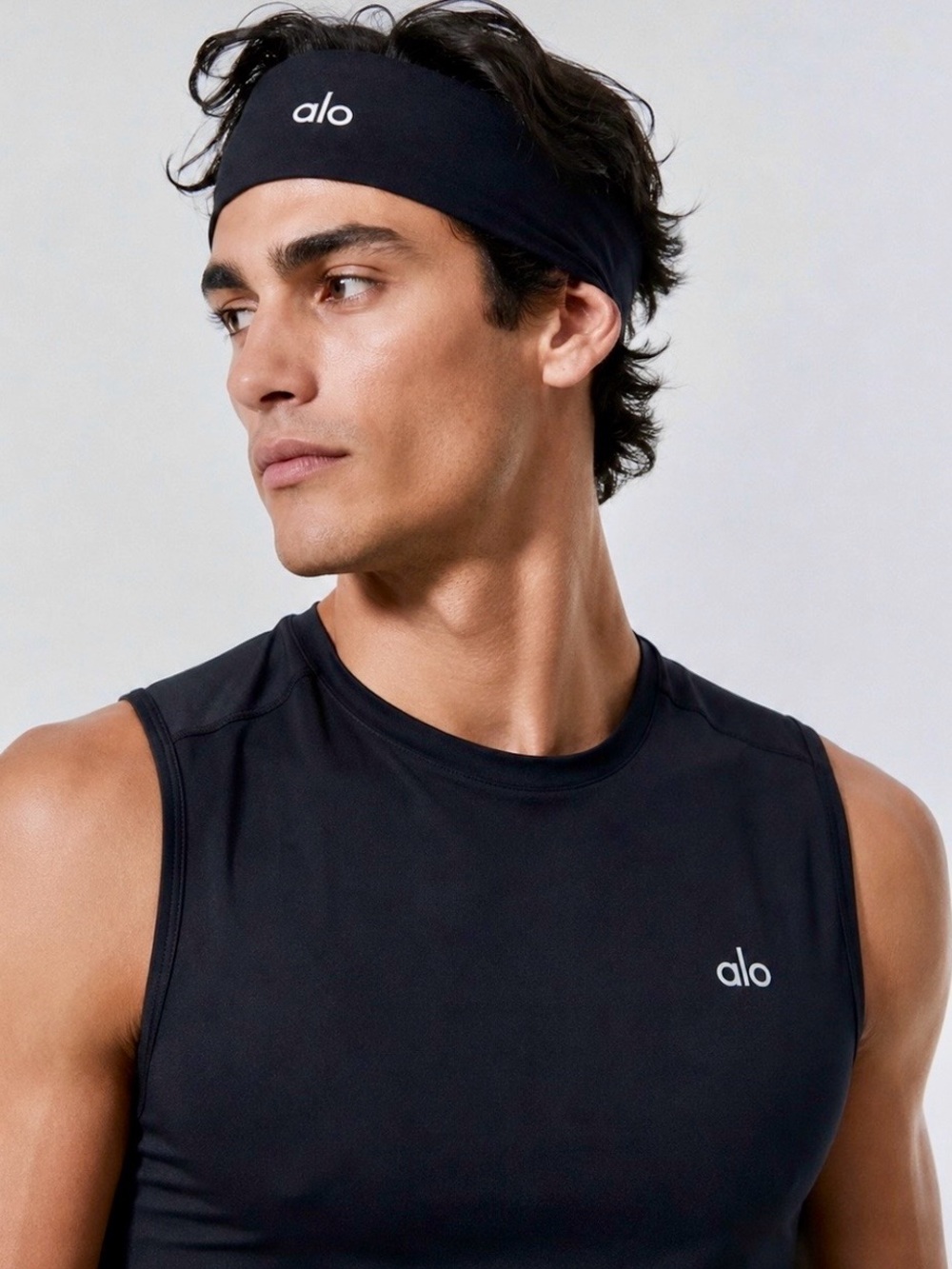ALO Black Unisex Headband NWT